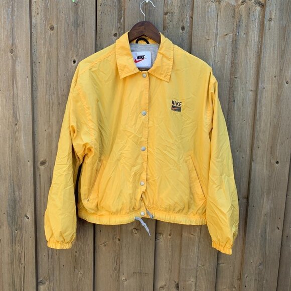 Vintage 90s Nike Jacket Yellow Large - Picture 2 of 7